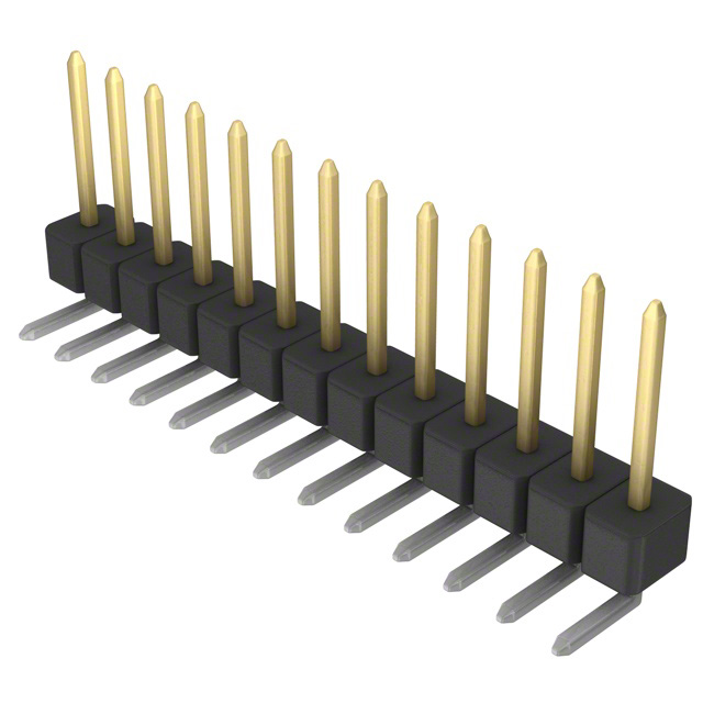 CONN HEADER R/A 13POS 2.54MM