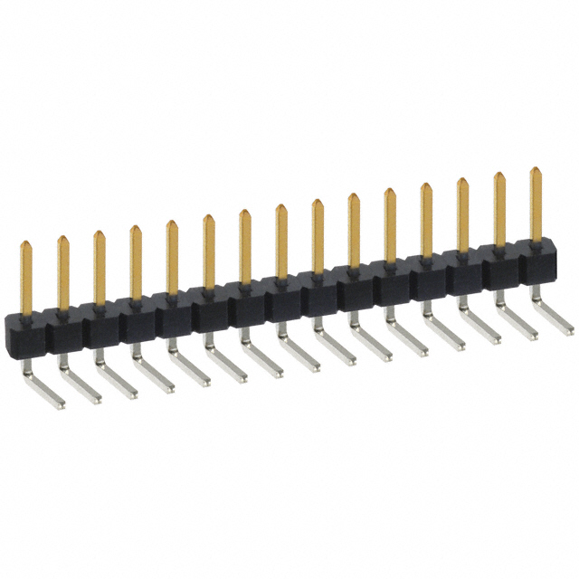 CONN HEADER R/A 15POS 2.54MM