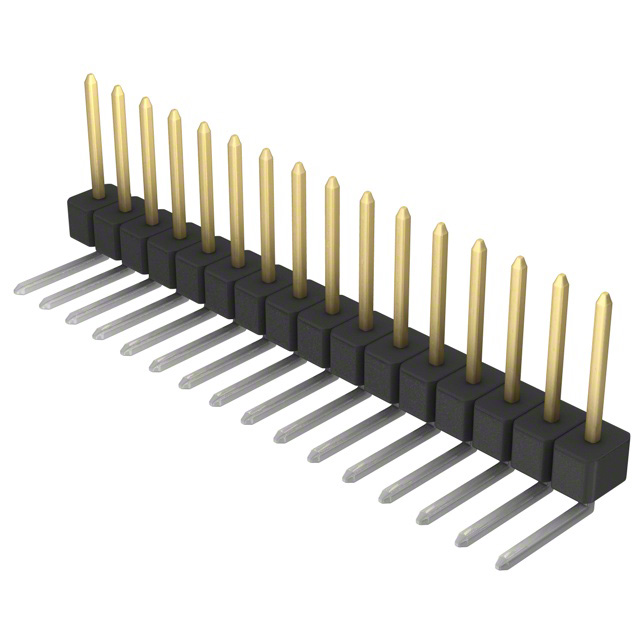 CONN HEADER R/A 16POS 2.54MM