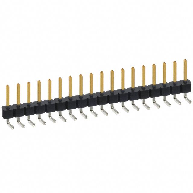 CONN HEADER R/A 18POS 2.54MM