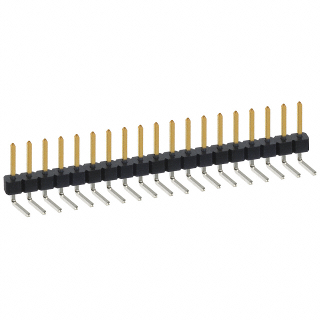 CONN HEADER R/A 19POS 2.54MM