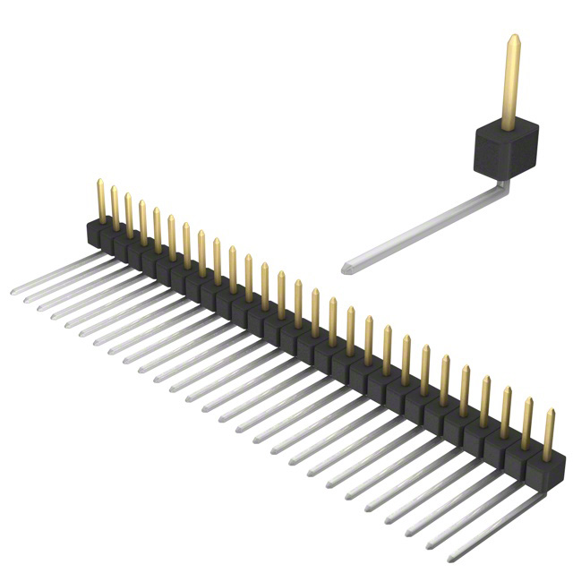 CONN HEADER R/A 27POS 2.54MM