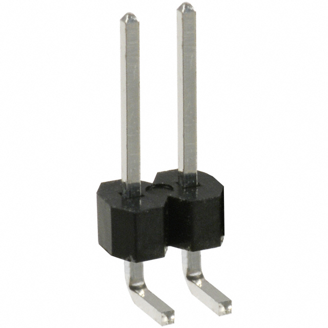 CONN HEADER R/A 2POS 2.54MM