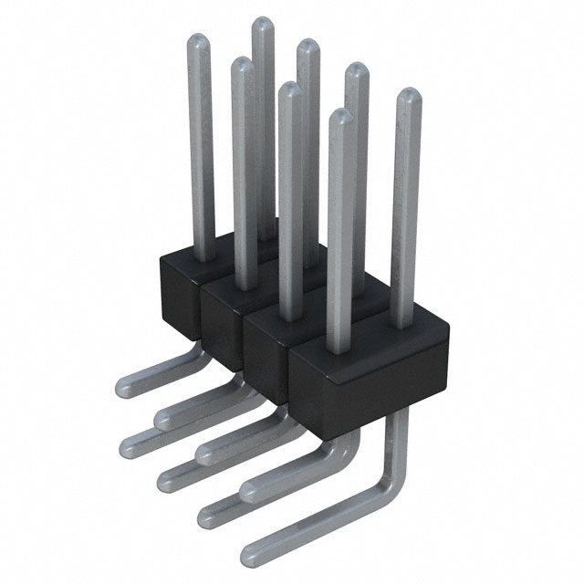 CONN HEADER R/A 8POS 2.54MM