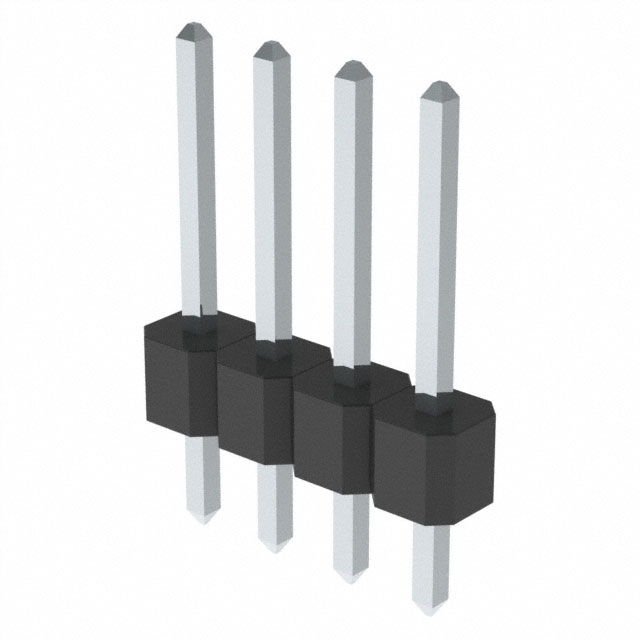 CONN HEADER VERT 4POS 2.54MM