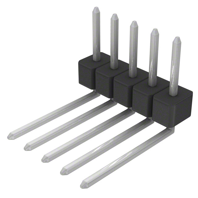 CONN HEADER R/A 5POS 2.54MM