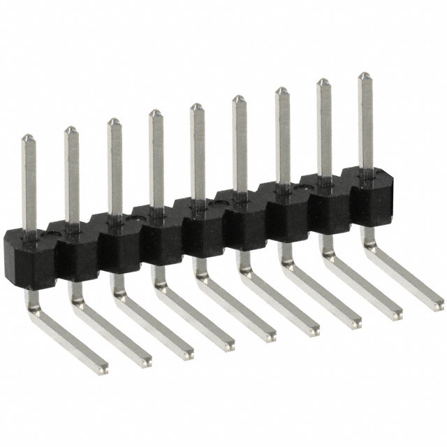 CONN HEADER R/A 9POS 2.54MM