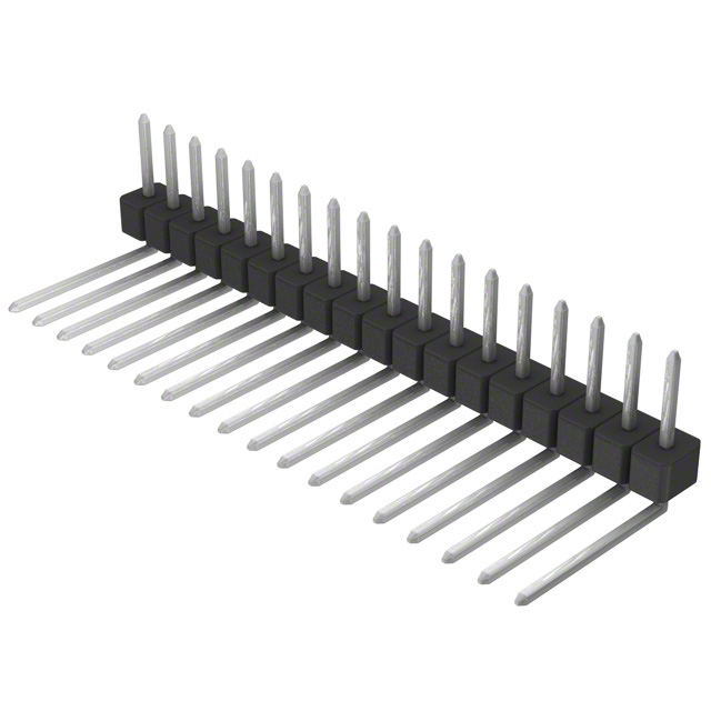 CONN HEADER R/A 18POS 2.54MM