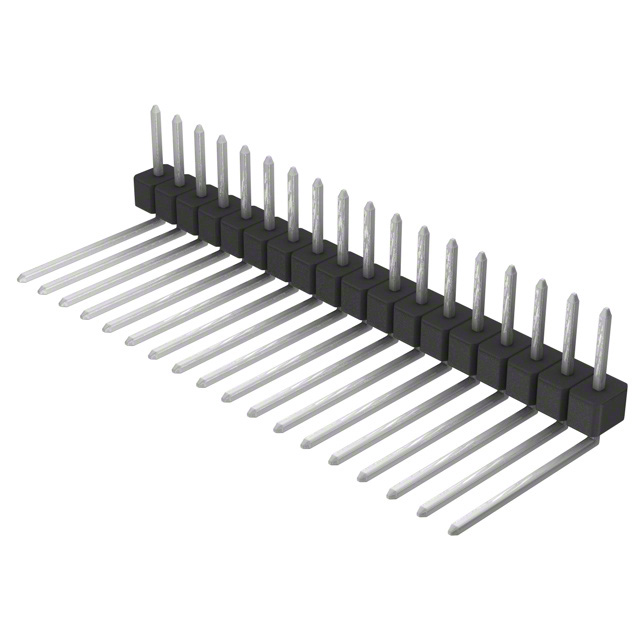 CONN HEADER R/A 18POS 2.54MM