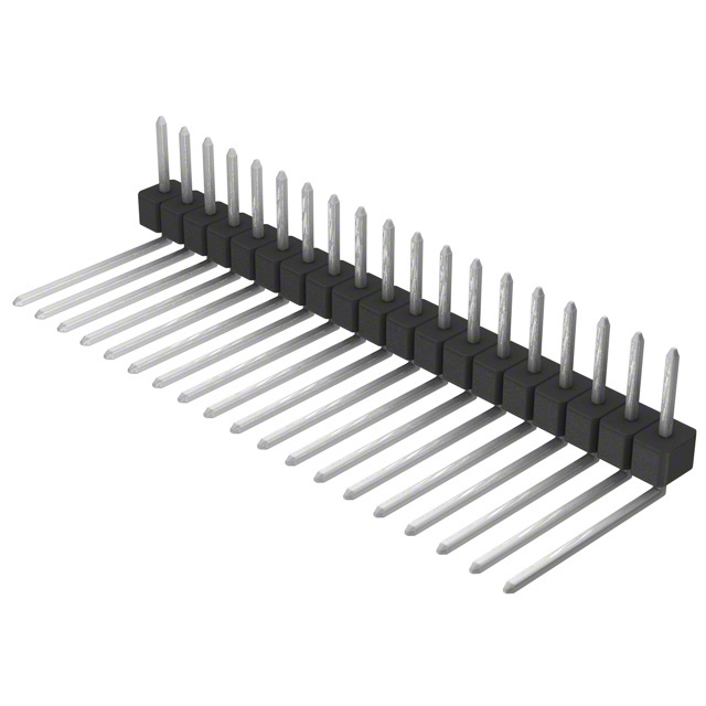CONN HEADER R/A 19POS 2.54MM