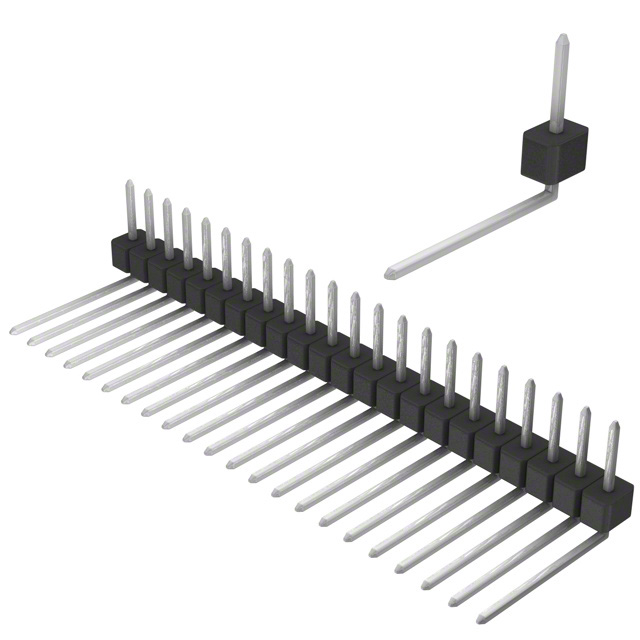 CONN HEADER R/A 22POS 2.54MM