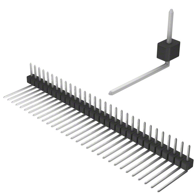 CONN HEADER R/A 31POS 2.54MM