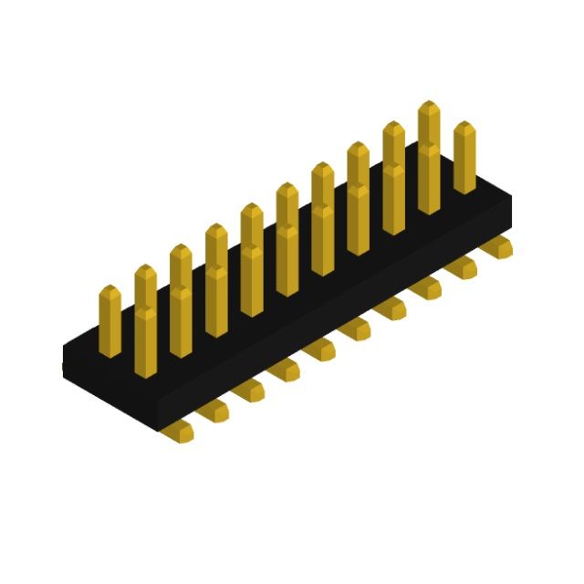 MALE HEADER VERTICAL 20POS SMD G