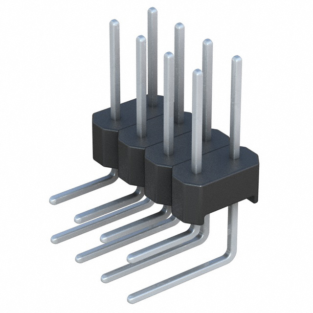 CONN HEADER R/A 8POS 2.54MM