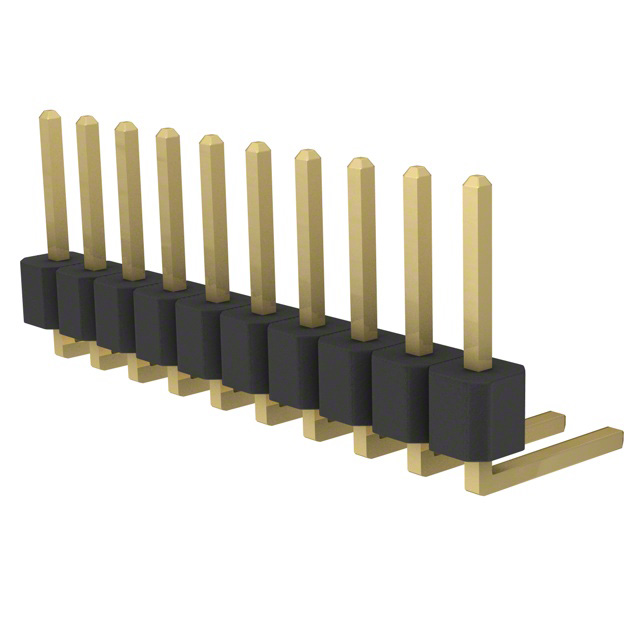 CONN HEADER R/A 10POS 2.54MM