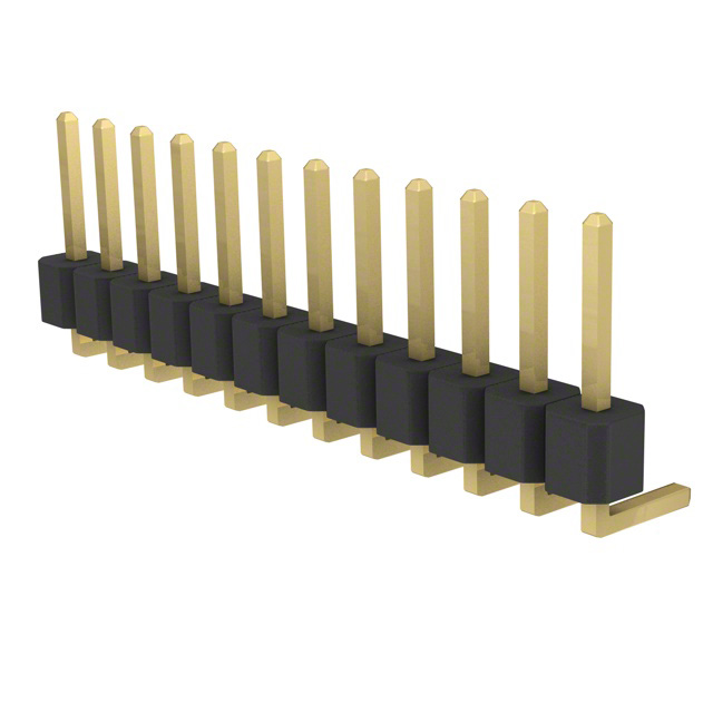 CONN HEADER R/A 12POS 2.54MM