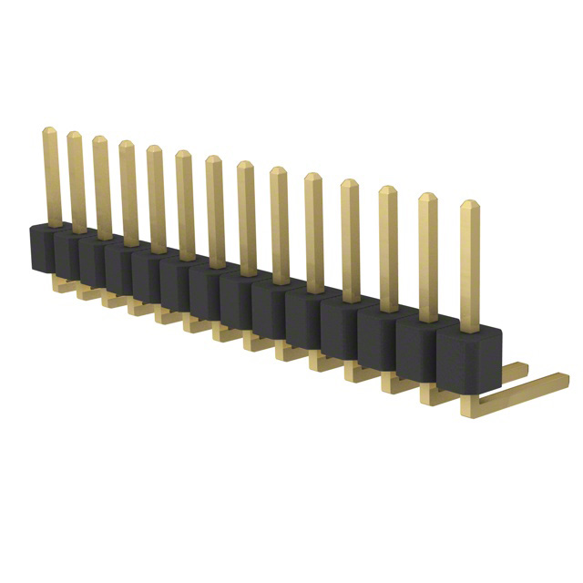 CONN HEADER R/A 14POS 2.54MM