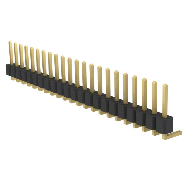 CONN HEADER R/A 22POS 2.54MM