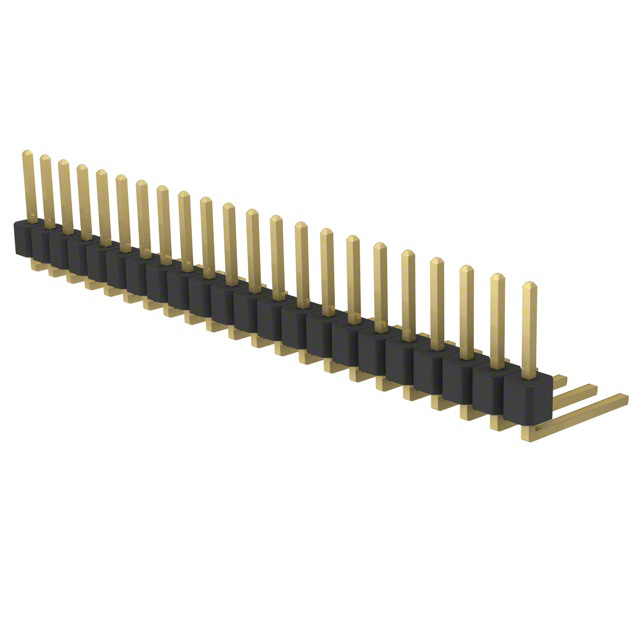 CONN HEADER R/A 22POS 2.54MM