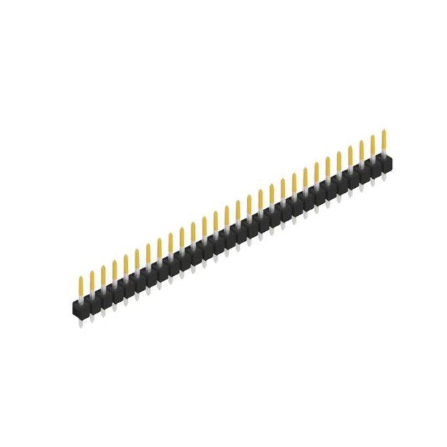 one row,  0.635 mm
