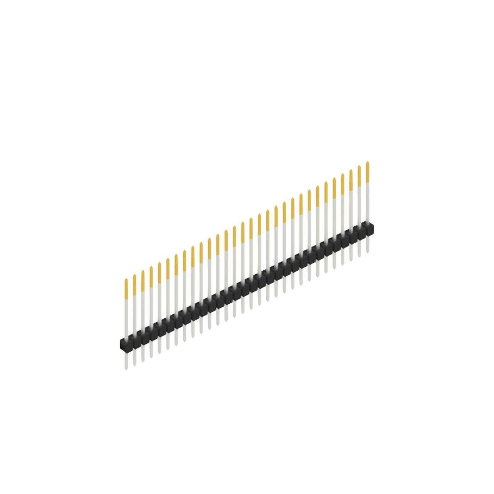 ONE ROW,  0.635 MM