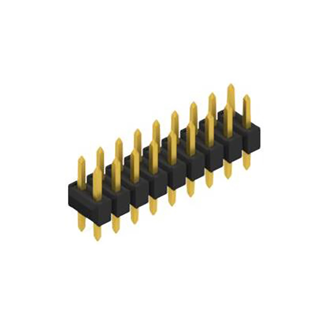 TWO ROWS,  0.635 MM