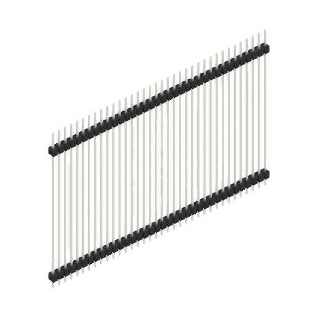 ONE ROW,  0.635 MM STRO