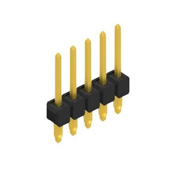 One row, 1-36 contacts, for PCB