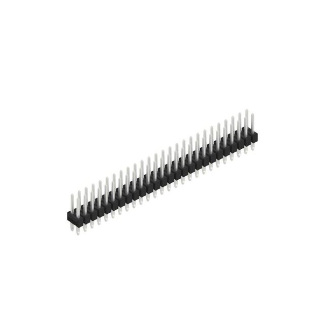 Two rows, 2-72 contacts, for PCB