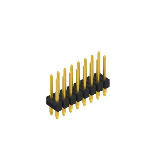 Two rows, 2-72 contacts, for PCB