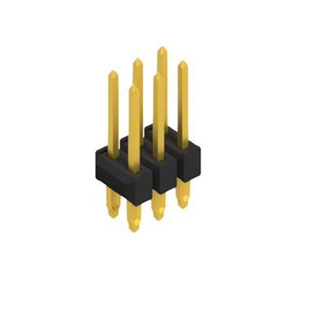 Two rows, 2-72 contacts, for PCB