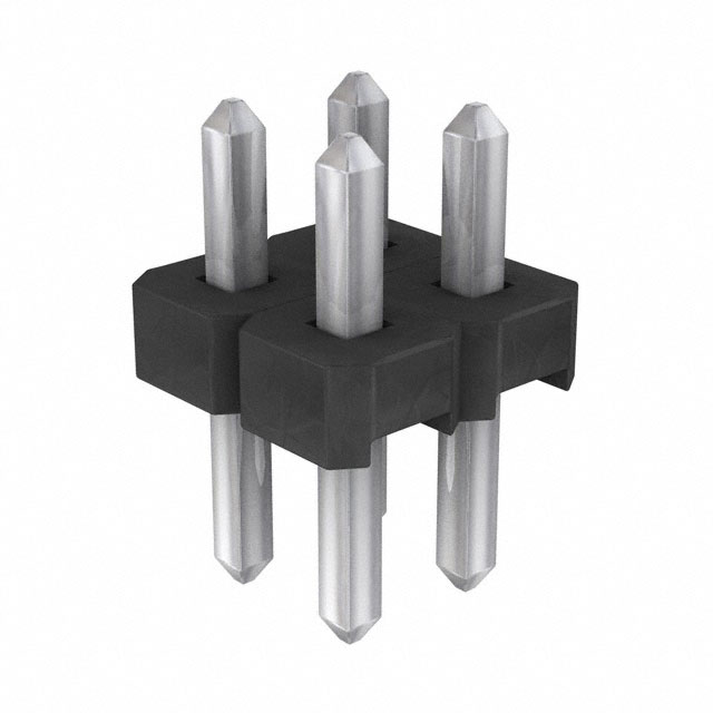 CONN HEADER VERT 4POS 2.54MM