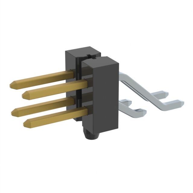CONN HEADER SMD R/A 4POS 2.54MM