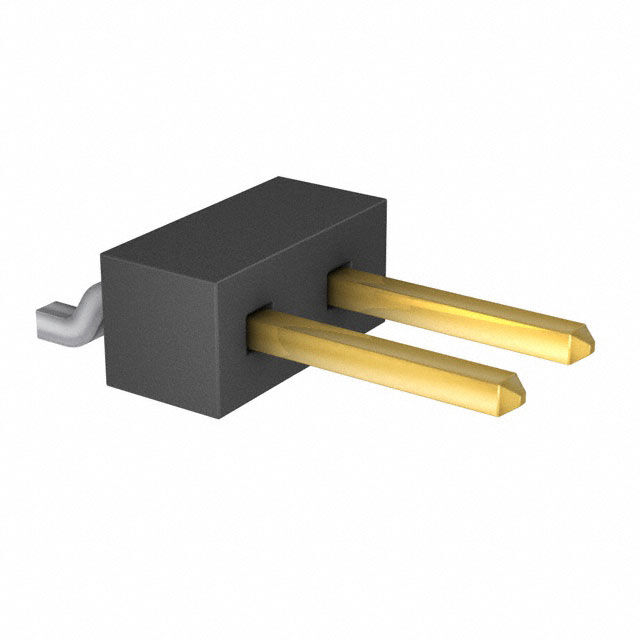 CONN HEADER SMD R/A 2POS 2.54MM