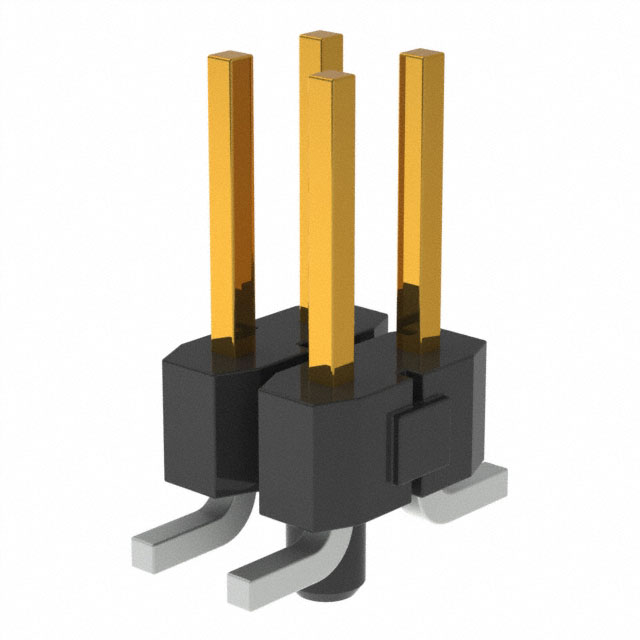 CONN HEADER SMD 4POS 2.54MM