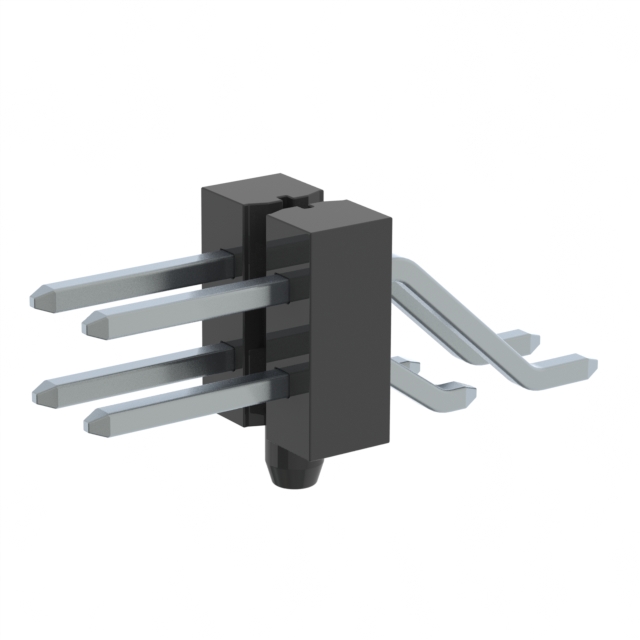 CONN HEADER SMD R/A 4POS 2.54MM