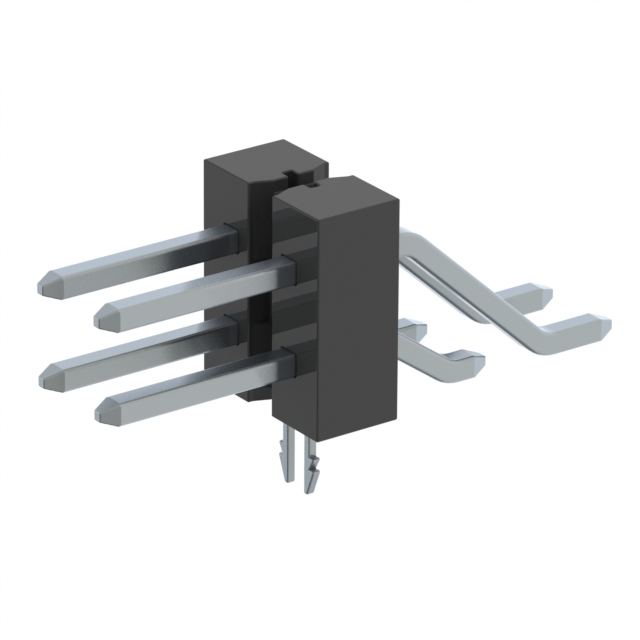 CONN HEADER SMD R/A 4POS 2.54MM