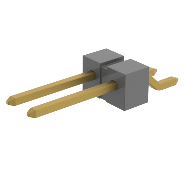 CONN HEADER SMD R/A 2POS 2.54MM