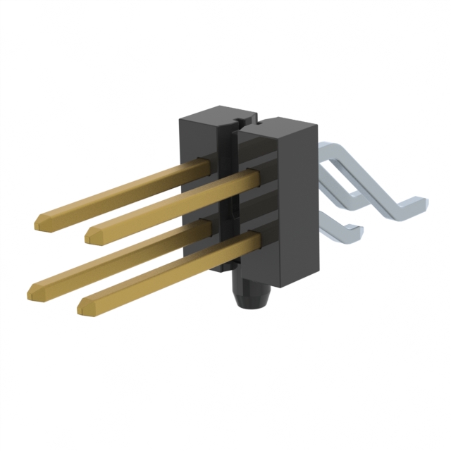 CONN HEADER SMD R/A 4POS 2.54MM