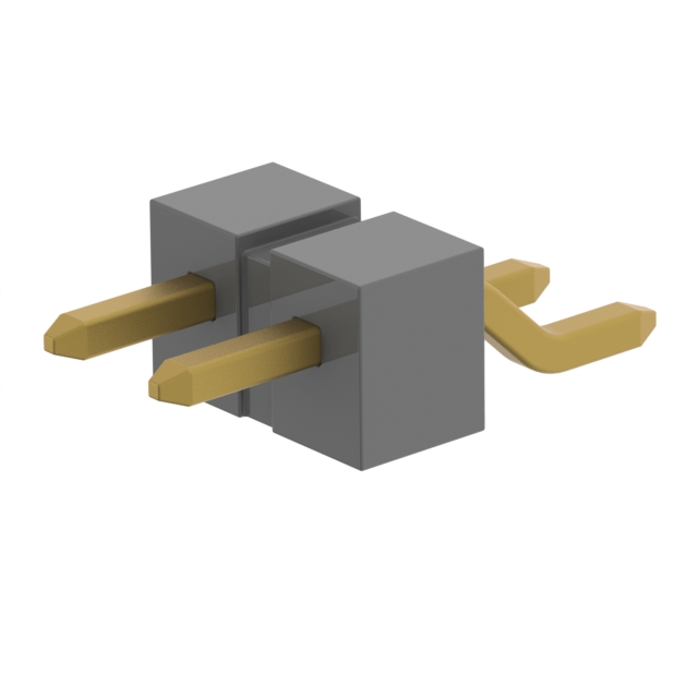 CONN HEADER SMD R/A 2POS 2.54MM