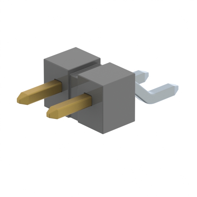 CONN HEADER SMD R/A 2POS 2.54MM