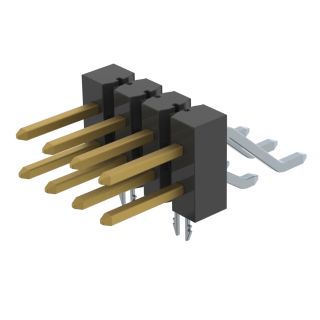 CONN HEADER SMD R/A 8POS 2.54MM