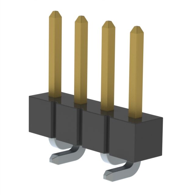 CONN HEADER SMD 4POS 2.54MM