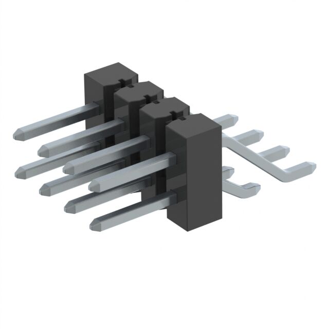 CONN HEADER SMD R/A 8POS 2.54MM