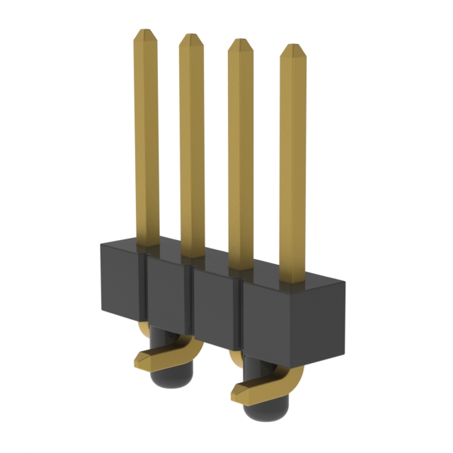CONN HEADER SMD 4POS 2.54MM