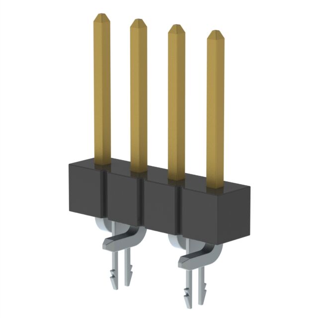 CONN HEADER SMD 4POS 2.54MM