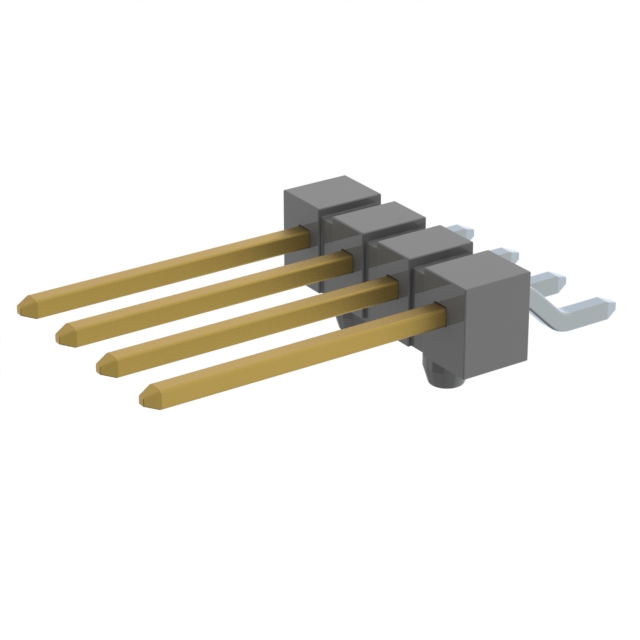 CONN HEADER SMD R/A 4POS 2.54MM