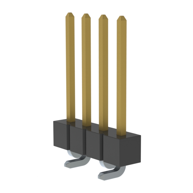 CONN HEADER SMD 4POS 2.54MM