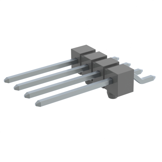 CONN HEADER SMD R/A 4POS 2.54MM