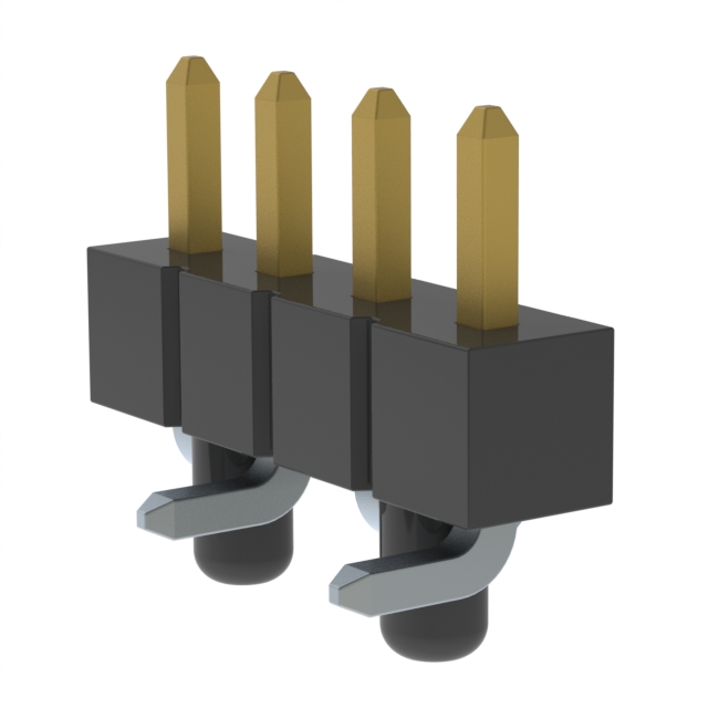CONN HEADER SMD 4POS 2.54MM